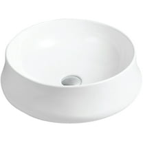 Karran Usa Vc-428 Valera 18-1/4" Circular Vitreous China Vessel Bathroom Sink - White