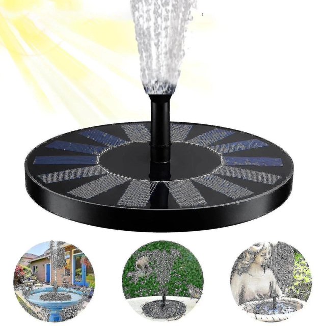 Bomba de Fuente Solar de 1,7 w, bomba de agua Solar flotante, fuente para jardín, estanque, piscina