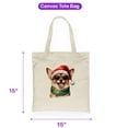 thumbnail image 5 of Hello Winter Chihuahua Frosty Morning Walk Welcome Snowy Christmas Canvas Tote Bag Dog Lover Gifts Idea Reusable Shopping Grocery Bag - 02018, 5 of 5