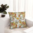 thumbnail image 6 of Honeii Ducks and Flowers Print Throw Pillow, Square Decorative Pillow Forms Soft Fluffy Plump Pillow Decorative Pillow Inserts,Couch Pillows-18"x18", 6 of 7