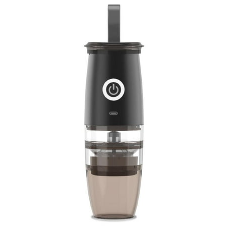 

ibaste Portable Coffee Bean Grinder | 2-In-1 Coffee Grinders Burr Coffee Grinder | 3 Types Espresso Coffee Grinder with 5 Fine/Coarse Grinding Settings & Clear Coffee Powder Container Electric or Ma