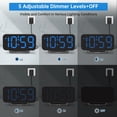 thumbnail image 3 of Reloj despertador digital Peakeep para dormitorio, sonido fuerte para personas con sueño profundo, 3 of 6