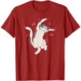 thumbnail image 5 of Cute Funny Dancing Cat Kitty Kitten Music Note For Men Women T-shirt Cat Lover Funny Cat Shirt Cat Lover Cat Owner Gift Pet Lover Shirt, 5 of 10
