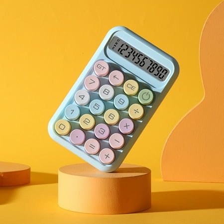 Back-to-S*chool Clearance! YZEGDCH 12 Digit Desk Calculator, 12-Digit Two Way Power Solar & Battery Office Calculator S*tudents, Home and Office S*chool Use