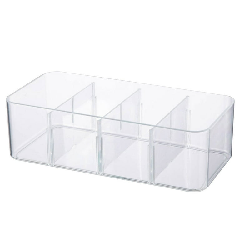 Stackable Storage Bins Dividers with Removable Partition Board for Shelves  Countertops Laundry Room 8 Grid 