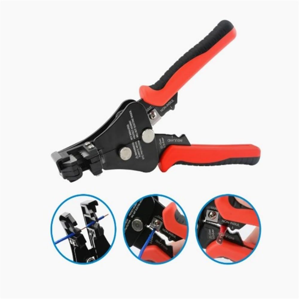 Crimping Pliers Wire Stripper Tool With Non-slip Ergonomic Curved Handle Insulation High Strength Zinc Alloy Head Corrosion-resistant Cable Crimping Pliers Multifunctional