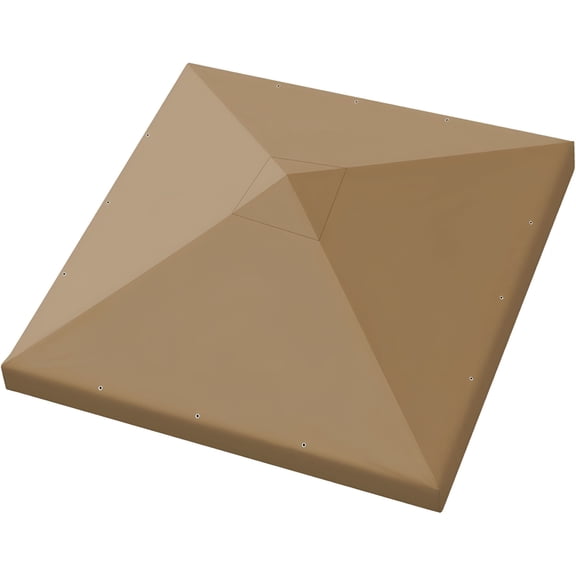 MISSMILE Single Tier Replacement 10'X10' Gazebo Canopy Top Patio Pavilion Cover Sunshade Polyester Tan