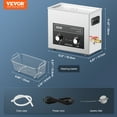 thumbnail image 2 of VEVOR 6L Ultrasonic Cleaner with Heater Timer & Basket, Professional Digital Sonic Cavitation Machine, 180W Cleaning Machine for Watch Instruments, Glasses, Coin, Metal Parts, Tool, 2 of 9