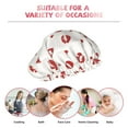 thumbnail image 6 of Kdxio Lips Kiss Print Shower Cap for Women,Elastic and Reusable,Double Waterproof Layers Bathing Hat, 6 of 6
