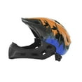 thumbnail image 4 of Casco de bicicleta para niños Casco de bicicleta para niños Moderno Ligero Transpirable para niños naranja azul, 4 of 9