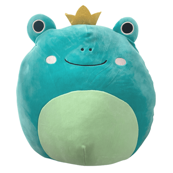 Squishmallows Official Kellytoys Plush 14 Inch Ludwig The Teal Frog With Crown Super Soft Animal Plush Stuffed Toy