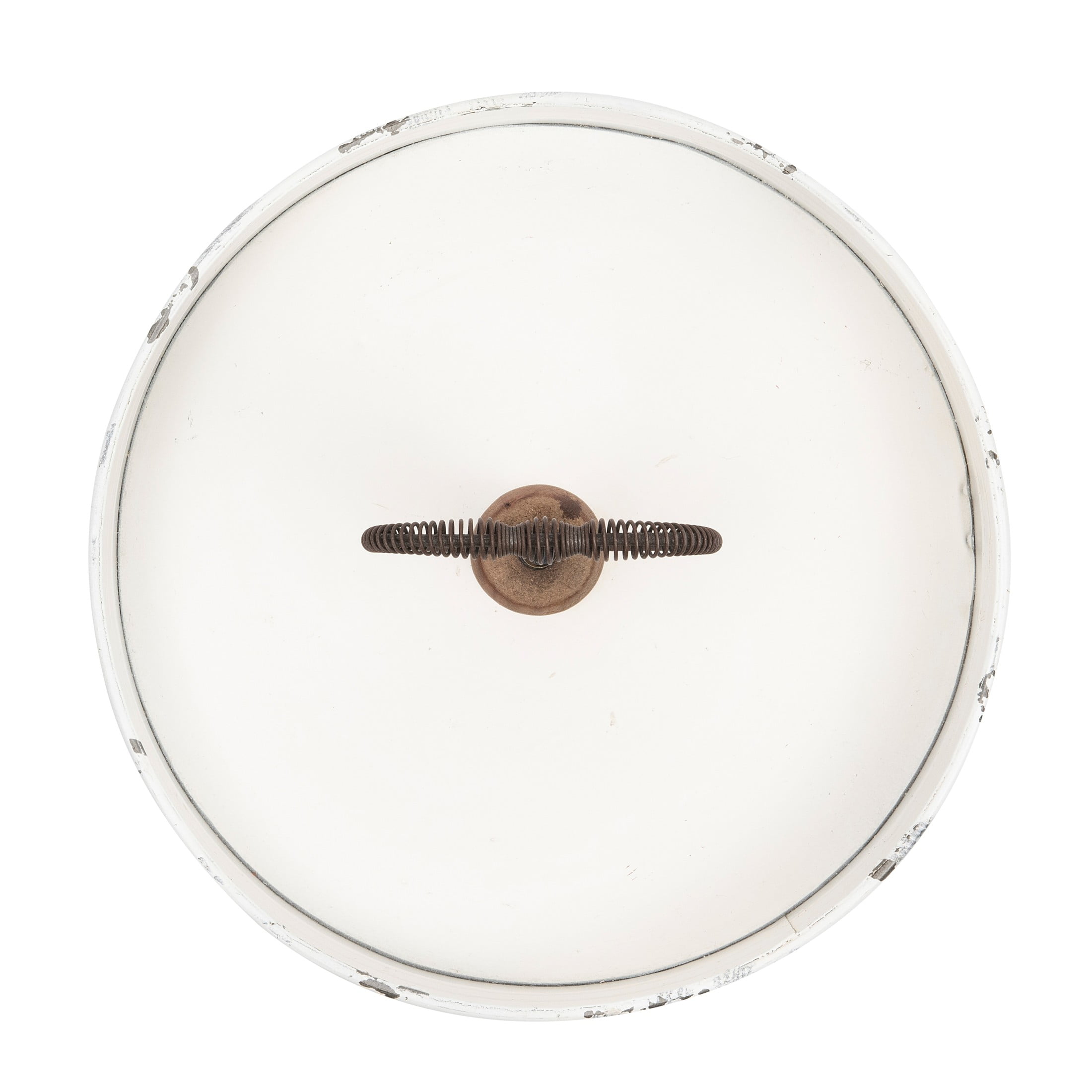 Creative Co-Op Round Metal & Wood Tray with Handle