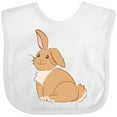 thumbnail image 3 of Inktastic Easter Cute Floppy Ear Brown Bunny Boys or Girls Baby Bib, 3 of 4