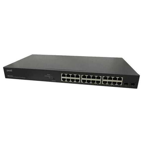 Transition Networks 24-Port Smart Managed PoE  Switch w/ 2 SFP Slots