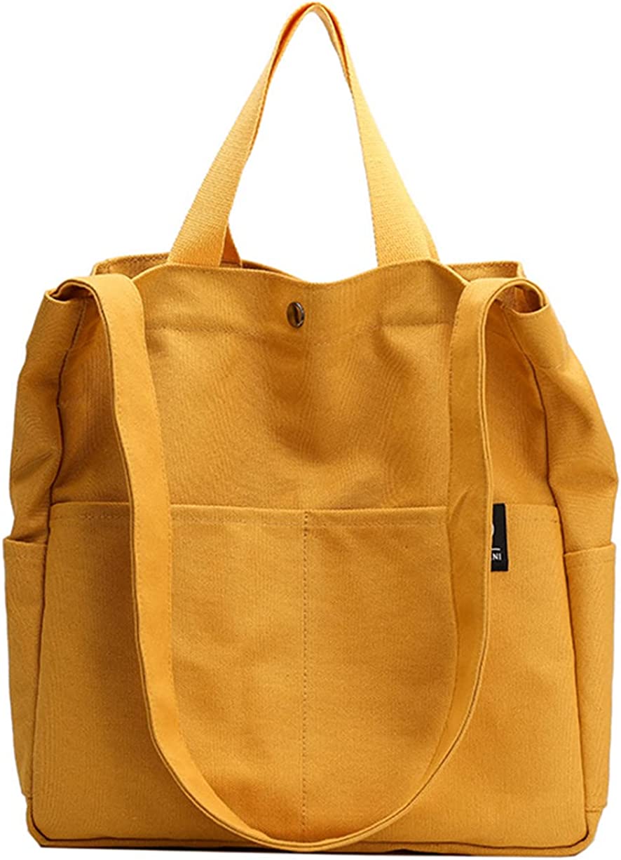 PIKADINGNIS Women Crossbody Bags Large Size Tote Canvas Purse Casual