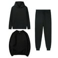 thumbnail image 2 of Womens 3 Piece Outfits Winter Oversize Workout Sport Gym Vacation Travel Casual Lounge Hoodie Sweatsuit Sets Oversized Sweatshirt Baggy Fall Comfortable Sweatpants with Pockets, 2 of 3