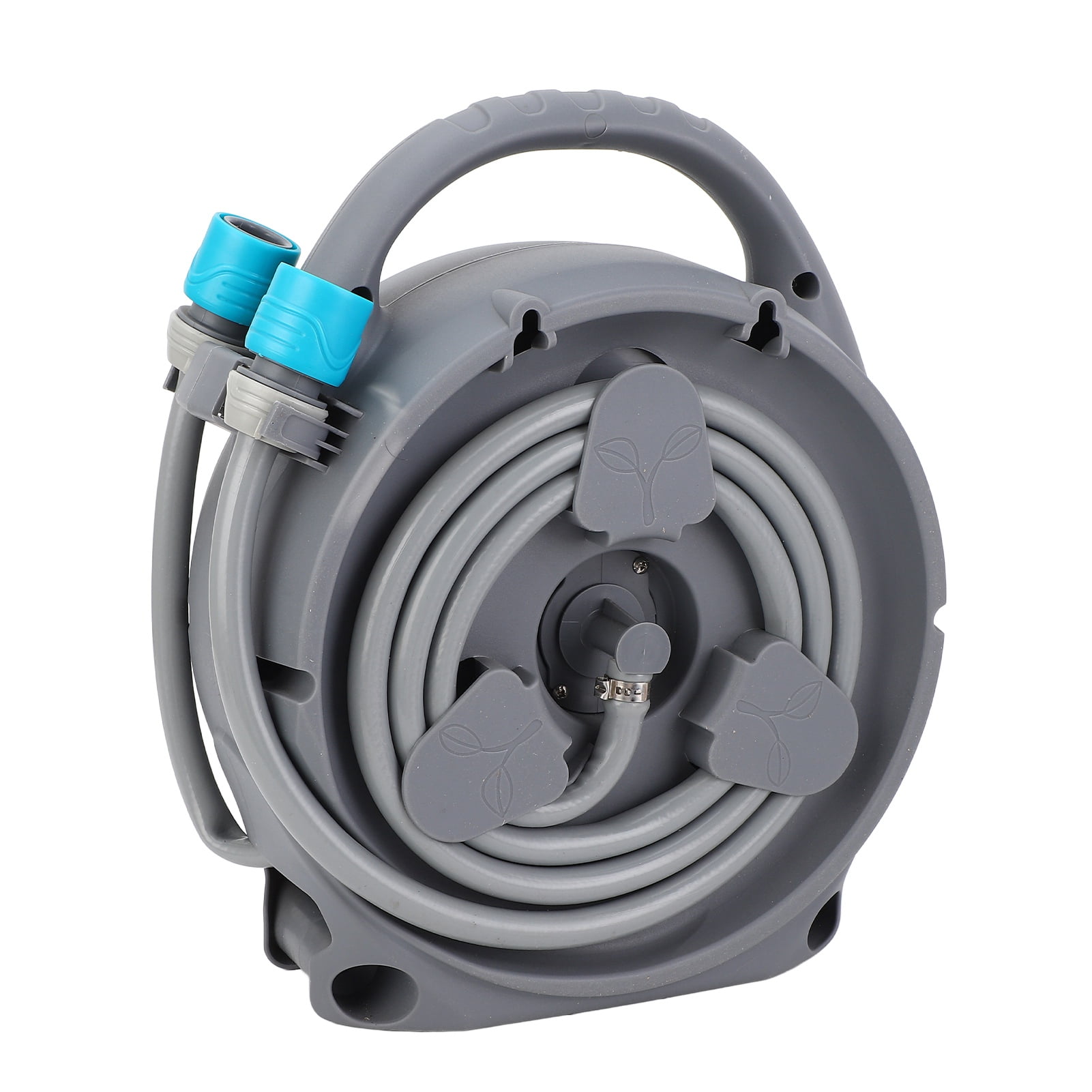 Retractable Hose Reel Water Hose and 2.4m Inlet Hose with 7 Nozzle Modes, Adjustable Water Pressure for Garden, Car Washing, Outdoor Cleaning