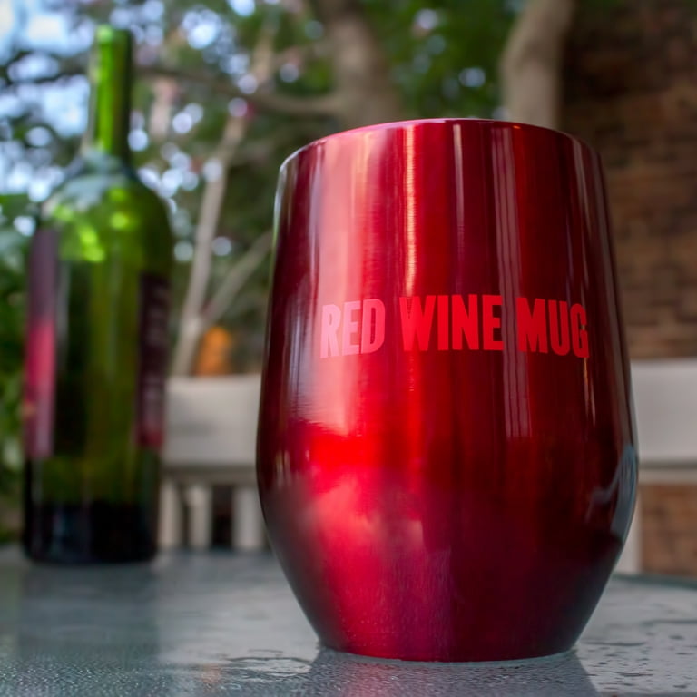 12oz Wine Tumbler With Lid - Wine Red
