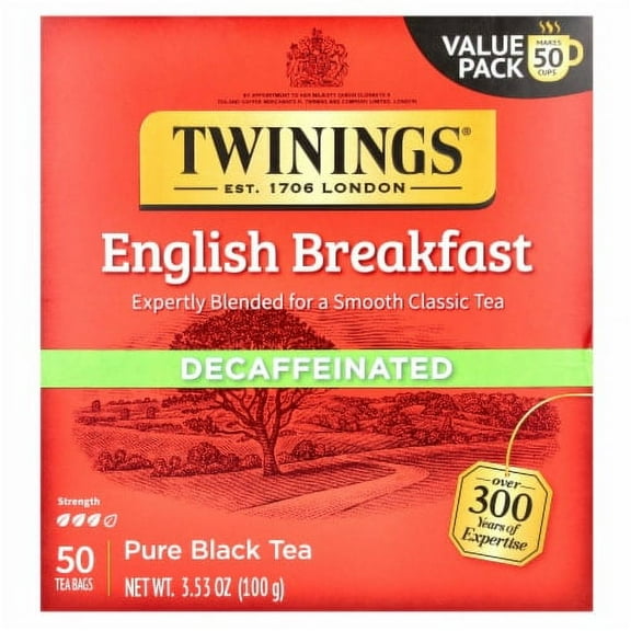 2X - Twinings of London English Breakfast Decaffeinated Black Tea Bags