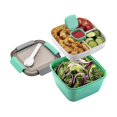 thumbnail image 1 of Lunch Container To Go, 1500ml Salad Bowls With 3 Compartments, Container For Salad Toppings, 1 of 5