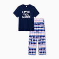 thumbnail image 3 of PatPat Valentine's Day Family Pajamas Short-sleeve Heart Print Matching Set, 3 of 8