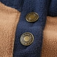 thumbnail image 6 of RYDCOT Men's Double-Sided Polar Fleece Quarter Button Pullover Quilted Sweatshirt Pullover Long Sleeve Sweater Color Block Fleece-Lined Heavyweight Sweatshirts Coffee, 6 of 9