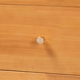 thumbnail image 3 of Baxton Studio Lucera Mid-Century Oak Brown Bobbin Wood 6-Drawer Dresser, 3 of 6