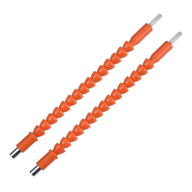 Extensión de broca Flexible de 11,6 pulgadas, 2 uds., conveniente y reutilizable para taladro eléctrico
