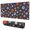 Football Baseball Pattern, variant on Long Mouse Pads for Desk,Football Equipment Checkered Pattern Desk Mats on Top Of Desks, Desk Mouse Pad Extra Large with 3mm Non-Slip Base and Stitched Edge for Gaming,Office,Work,Home 31.5"x11.8"