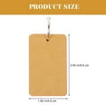 WSTEER 8Pcs Flash Cards Blank Index Cards With Ring Brown Cardstock