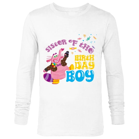 Disney and Pixar’s Inside Out Family Sister of Birthday Boy - Long Sleeve T-Shirt for Men - Customized-White
