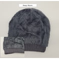 thumbnail image 5 of GRNSHTS Winter Warm Knitted Beanie and Warm Scarf Set for Women, Soft Fleece Lining and Stylish Knit Scarf and Beanie Set (Grey), 5 of 12
