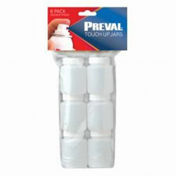 Preval PR271-1 Plastic Bottles 3 oz - Pack of 6