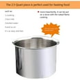 thumbnail image 3 of 4-Pack Stainless Steel Double Boiler, for Chocolate,Caramel and Candy- Steel Melting Pot, 2 Cup Capacity, Universal Pad, 3 of 6