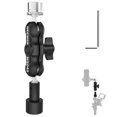 thumbnail image 1 of Adaptador de montaje para micrófono NEEWER MS049 con cabezales esféricos de aluminio de 360°, 1 of 8