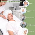 thumbnail image 4 of 10 Pack Shampoo Caps No Need Rinse, Waterless Cap Hair Wash for Bedridden Patients Elderly Post Surgery, Hospital, Camping，Rinse Free Easy to Carry (Need 130ML Water), 4 of 5