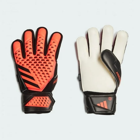 Adidas ORANGE Unisex-Adult Match Fingersave Predator Goalie Gloves, US 10