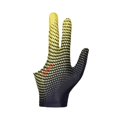 thumbnail image 1 of Billiards Gloves Universal Left & Right Hand Open Three Finger Billiard Pool Black Yellow, 1 of 8