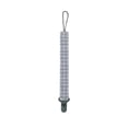 thumbnail image 6 of Nuby 2pk Cloth Pacifinder Clip, Gray Plaid & Blue Stars, 6 of 8