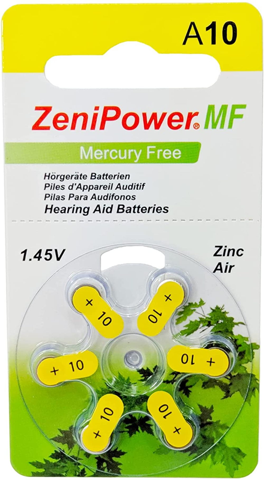 ZeniPower Hearing Aid Batteries Size: 10 (120 Batteries)
