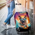 thumbnail image 3 of Retro Surfing German Shepherd in Cool Sunglasses Hello Summer Waves Travel Luggage Cover Alsatian Dog Lover Gifts Suitcase Dust Protective Decor - 10001, 3 of 5
