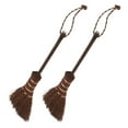 thumbnail image 4 of Raindrops 2Pcs Small Whisk Broom Mini Handheld Broom for Desktop Cleaning Palm Fiber, 4 of 7