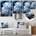 thumbnail image 4 of Designart "Blue White Flower landscape Pearlescent Orchids" Floral Metal Art Living Room, 4 of 5
