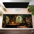 thumbnail image 4 of Large Desk Mouse Pad Enchanted Library Desk Mat, Extended Gaming Mouse Mat, Office Home Keyboard Pad, Magical Forest Computer Mats XXL, Full Desktop Mat Aesthetic PC Accessories 31.5" x 15.75", 4 of 6