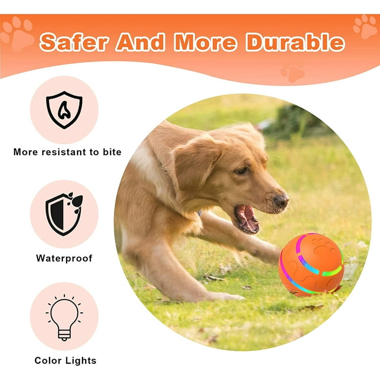 Smart Interactive Dog Toy Ball for Puppy Indoor waterproof Bite