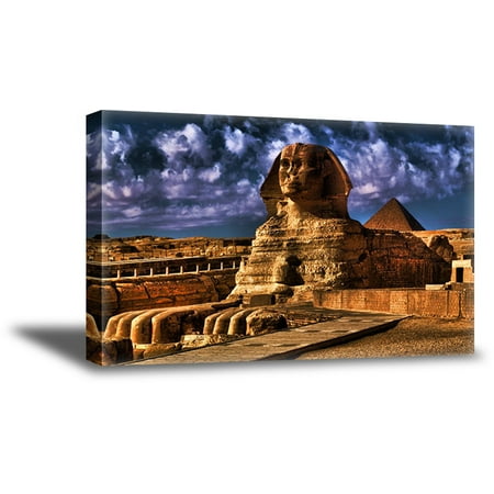 Awkward Styles Sphinx Egypt Canvas Photo Art Colorful Artwork Ready to Hang Picture Giza Canvas Wall Art Egyptian Decor for Home Egyptian Landscape Framed Canvas Pyramids Souvenirs Dining Room