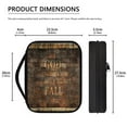 thumbnail image 4 of Renewold Men Casual Bible Covers for Study Bibles Brick Print Bible Carrying Case Brown Bible Book Cover Durable Bible Accessories Protective with Handle, 4 of 7