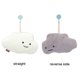thumbnail image 4 of Hanging Hand Towel for Children Absorbent Corals Fleece Bathroom Towel Cloud Designs Space Saving Quick Drying grey, 4 of 4