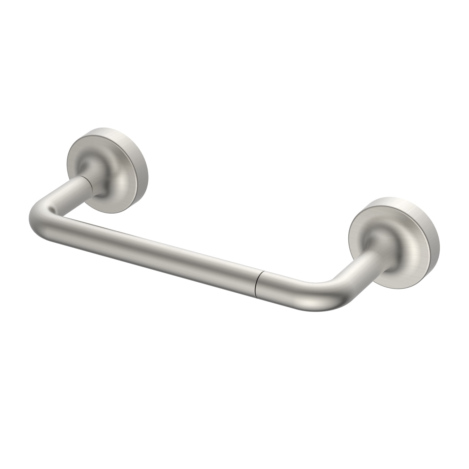 Better Homes & Gardens Modern Bathroom Hardware Set – Satin Nickel Toilet Paper Holder & Robe Hook (3-Piece Wall Mount)