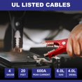 thumbnail image 4 of Batería de coche ExtreSpo Heavy Duty de Jumper Cables, calibre 4, 6 m, 600 A, 4 of 6
